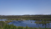 Landschaft nördlich von Kiruna in Richtung norwegischer Grenze